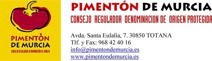 Cabecera Consejo Regulador DOP Pimentón de Murcia
